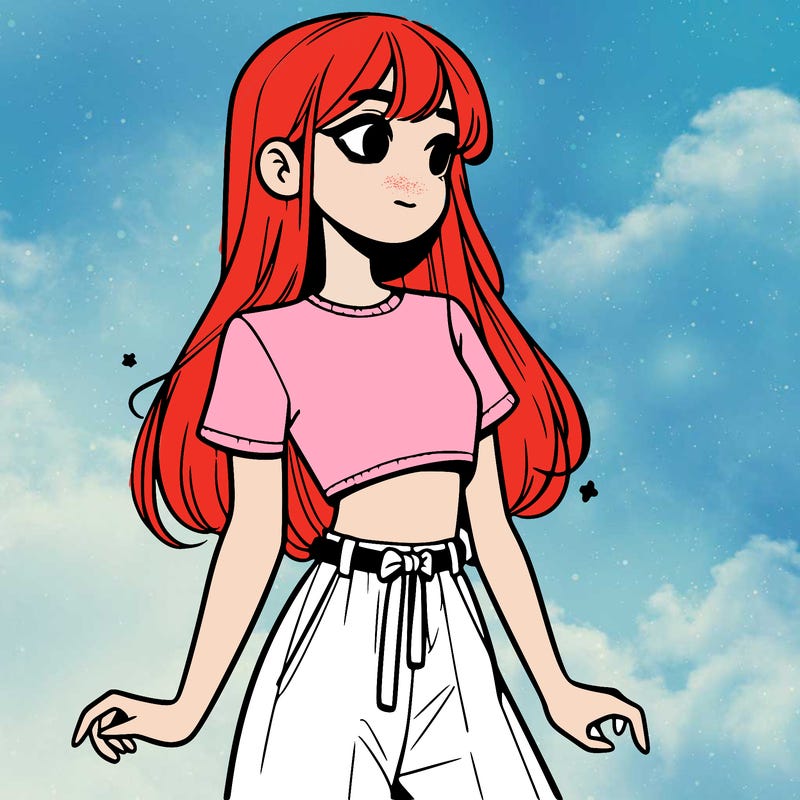 girl in a cute crop top