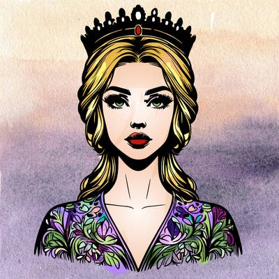 realistic beautiful queen