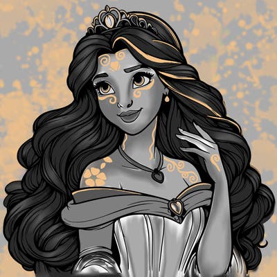 realistic disney princess
