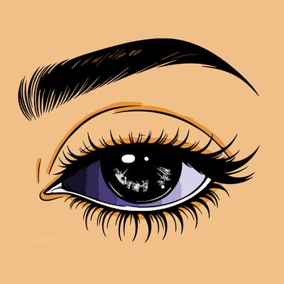 eye closed realistic