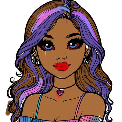 realistic pretty girl