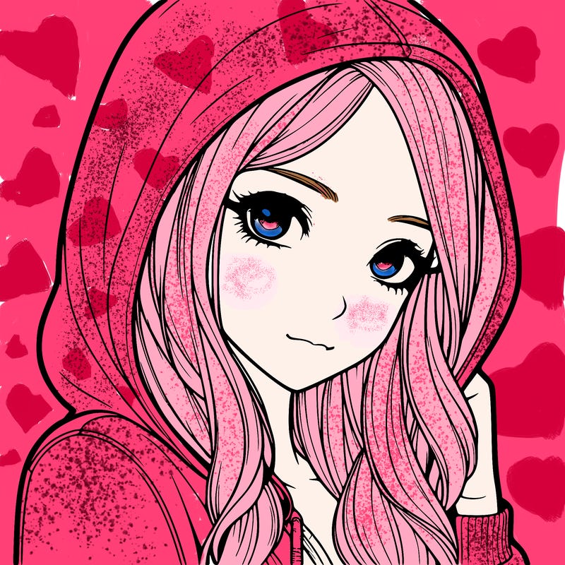 realistic adult girl with hoodie on