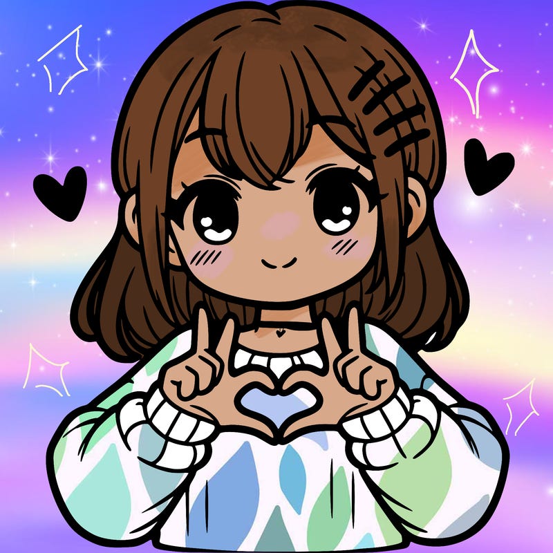 cute girl doing heart with fingers