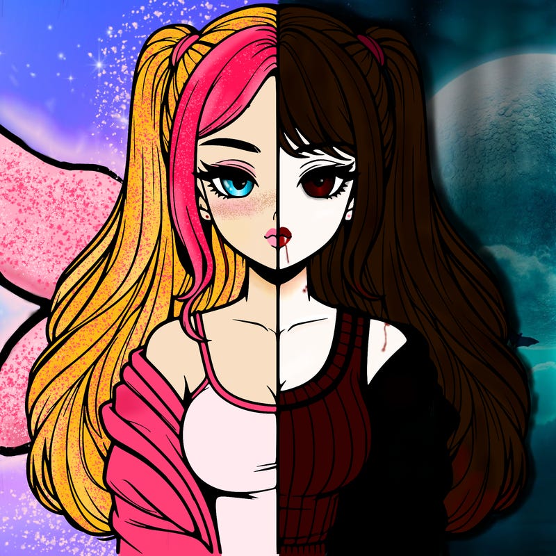 realistic girl split