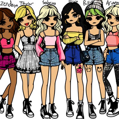 group of realist girls