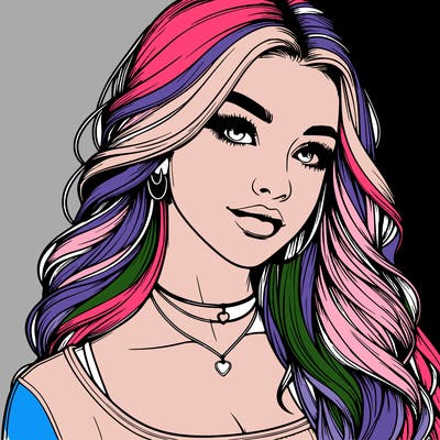 detailed realistic girl