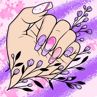 nails with french tip