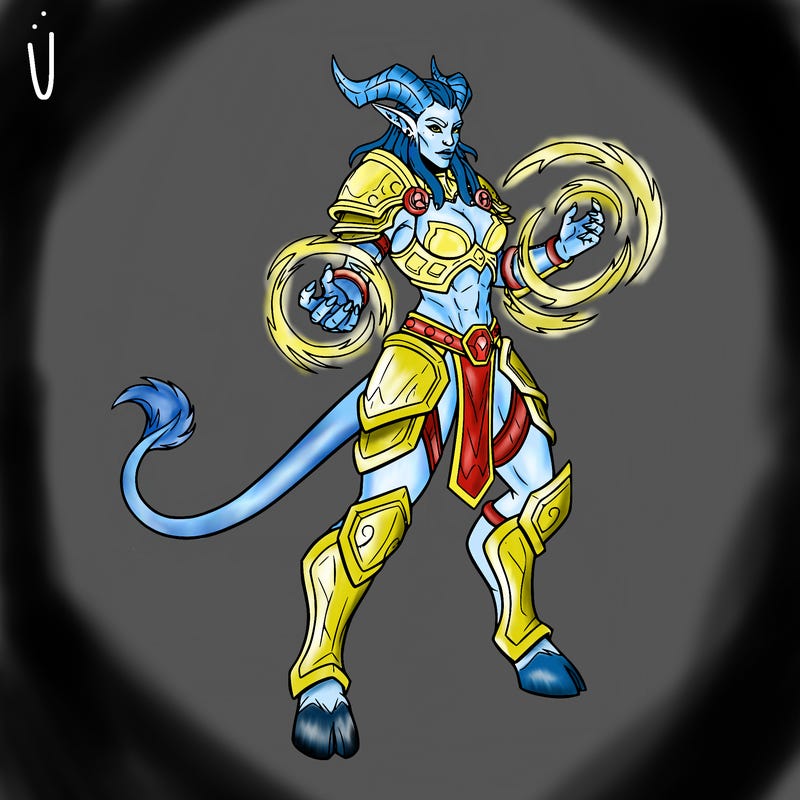 world of warcraft draenei woman