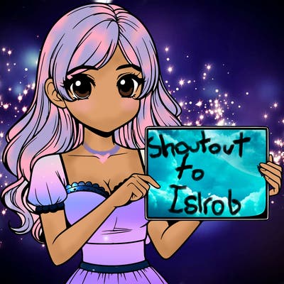 realistic pretty girl holding blank sign