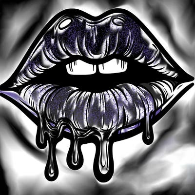 lips that look realistic and drip