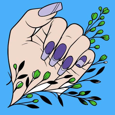 nails with french tip