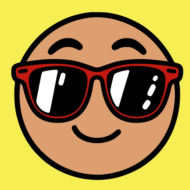 emoji with sunglasses