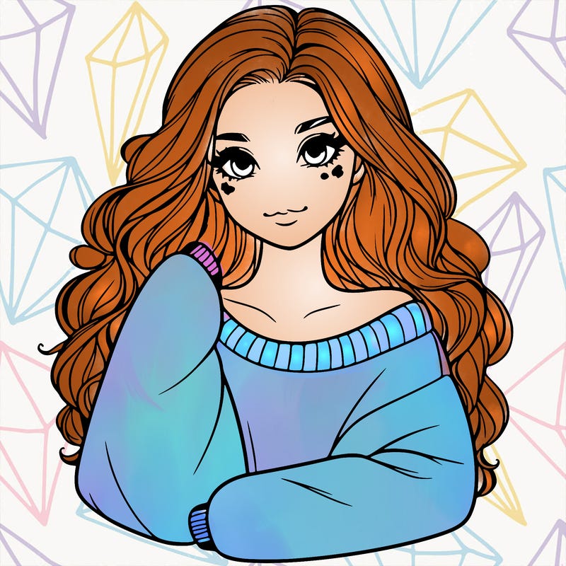 a beautiful girl in a big sweatshirt