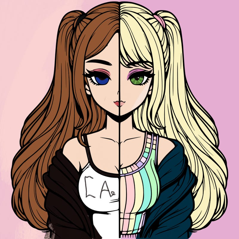 realistic girl split