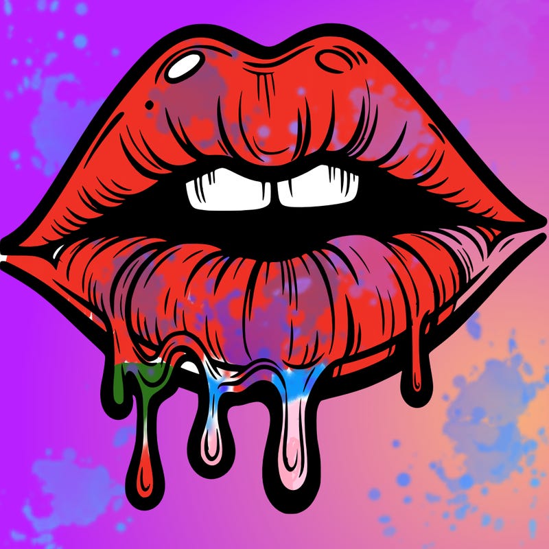 lips that look realistic and drip