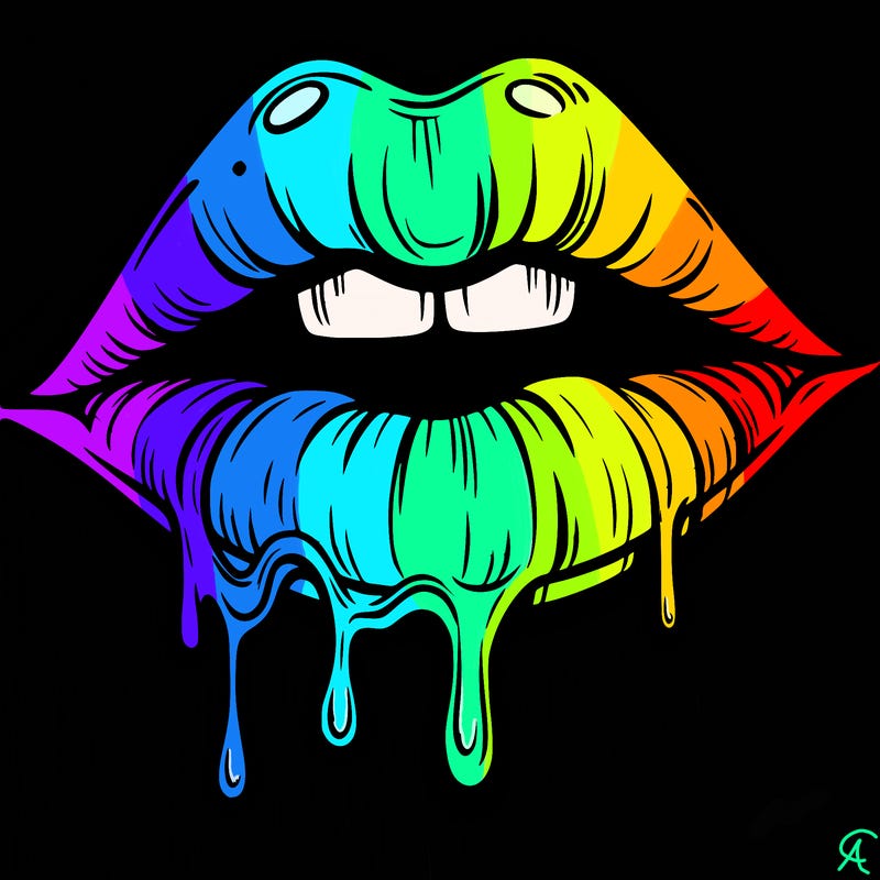 lips that look realistic and drip