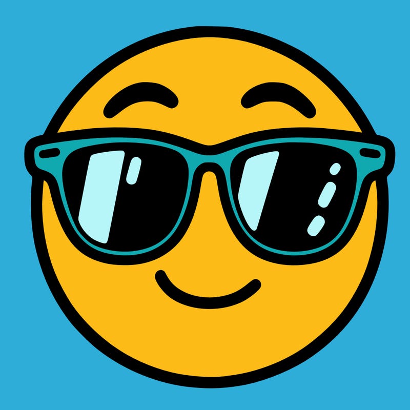 emoji with sunglasses