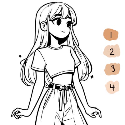 girl in a cute crop top