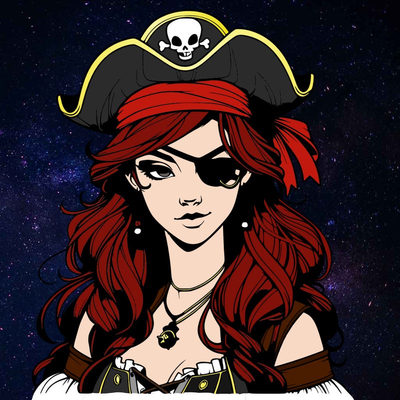realistic pirate that’s a girl
