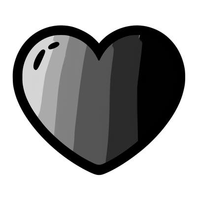 a blank heart