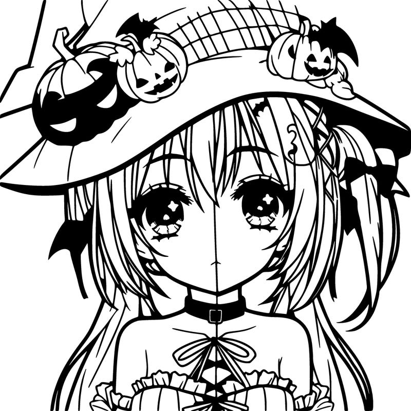halloween anime girl