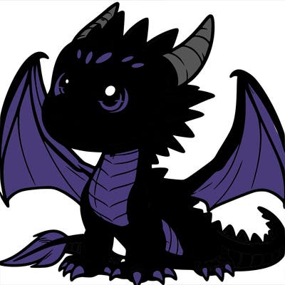 fierce baby night dragon