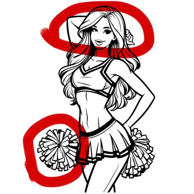 realistic cheerleader