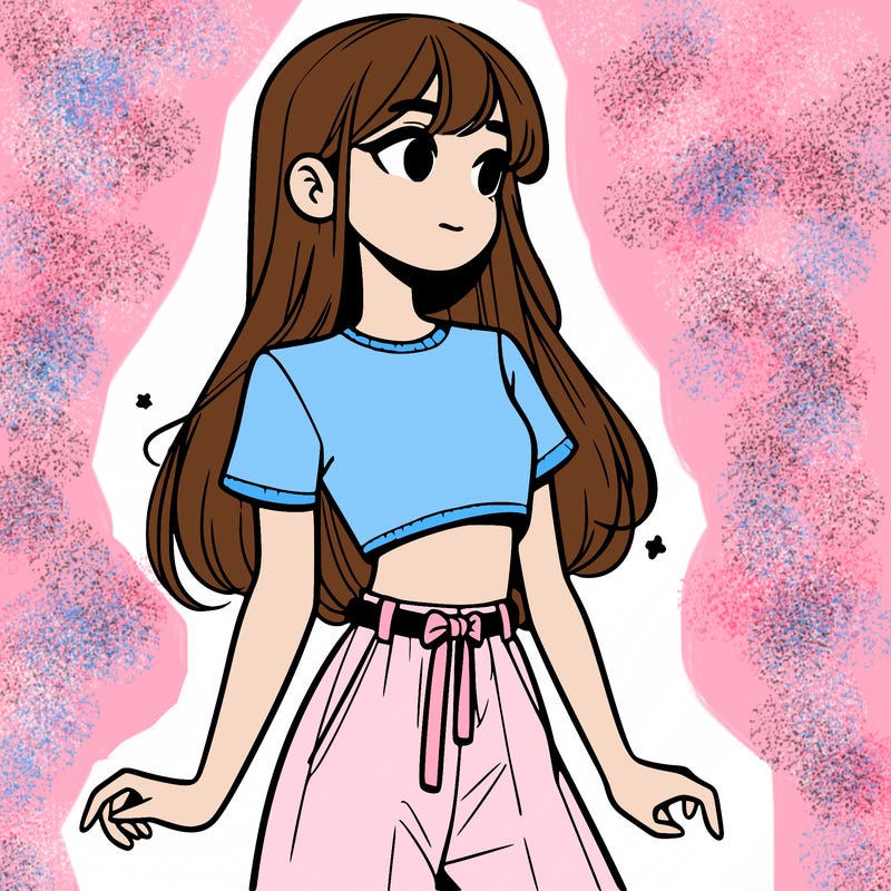 girl in a cute crop top