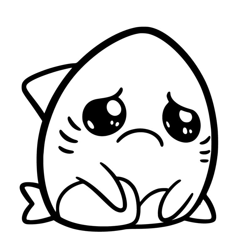 sad shark
