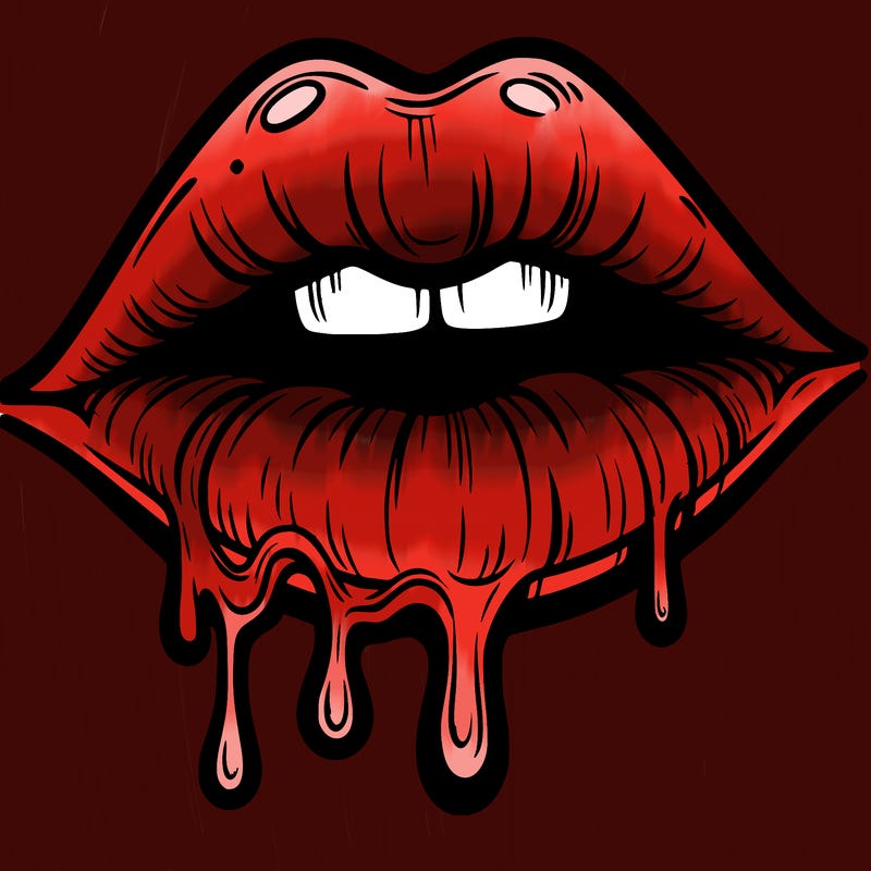 lips that look realistic and drip