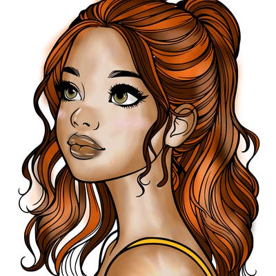 beautiful realistic girl