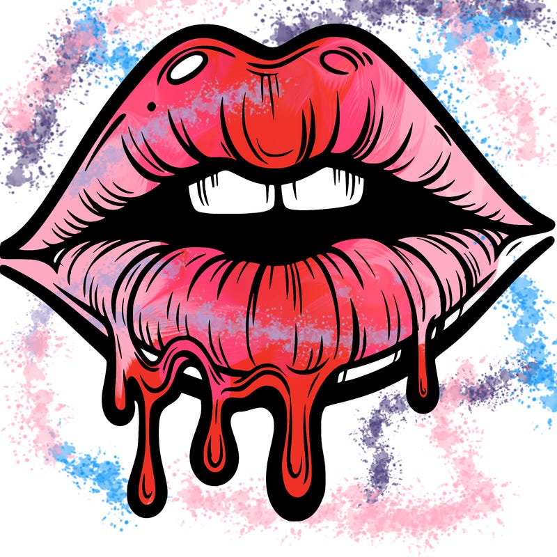 lips that look realistic and drip