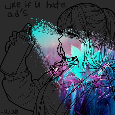 a realistic girl spray, painting