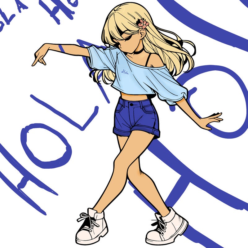 realistic girl danceing