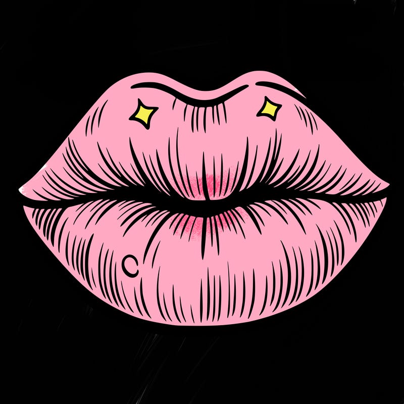 lip  coloring pages