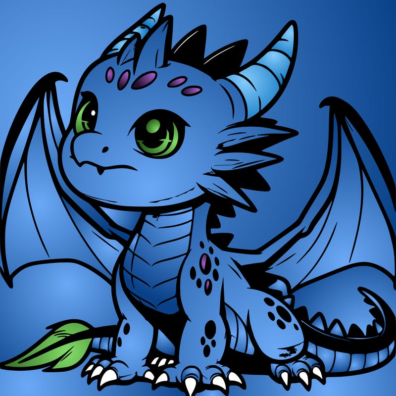 fierce baby night dragon