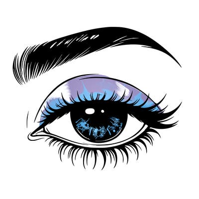 eye closed realistic