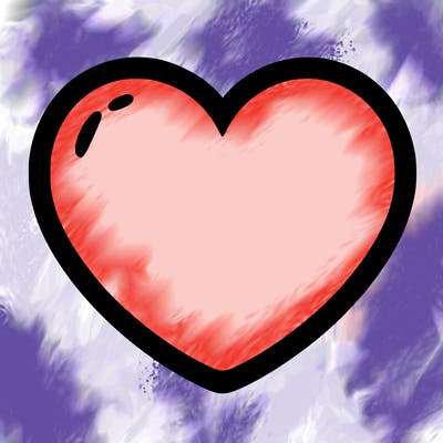 a blank heart