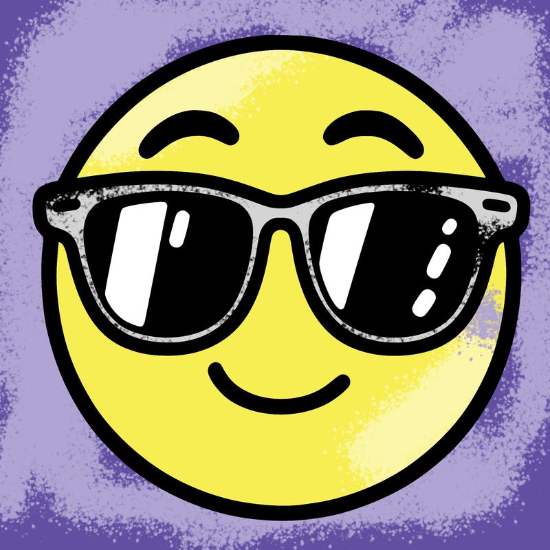 emoji with sunglasses