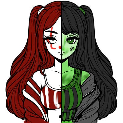 realistic girl split