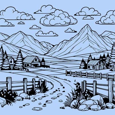 realistic landscape