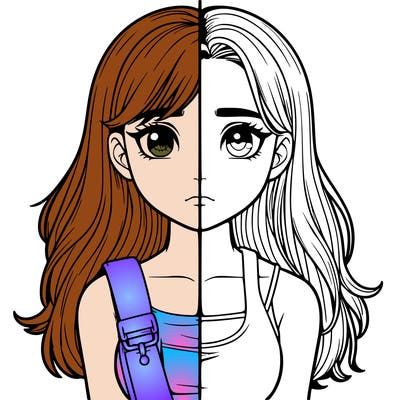 realistic girl split