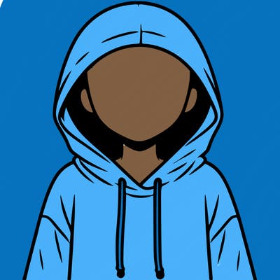 faceless girl in hoodie