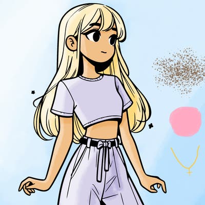 girl in a cute crop top