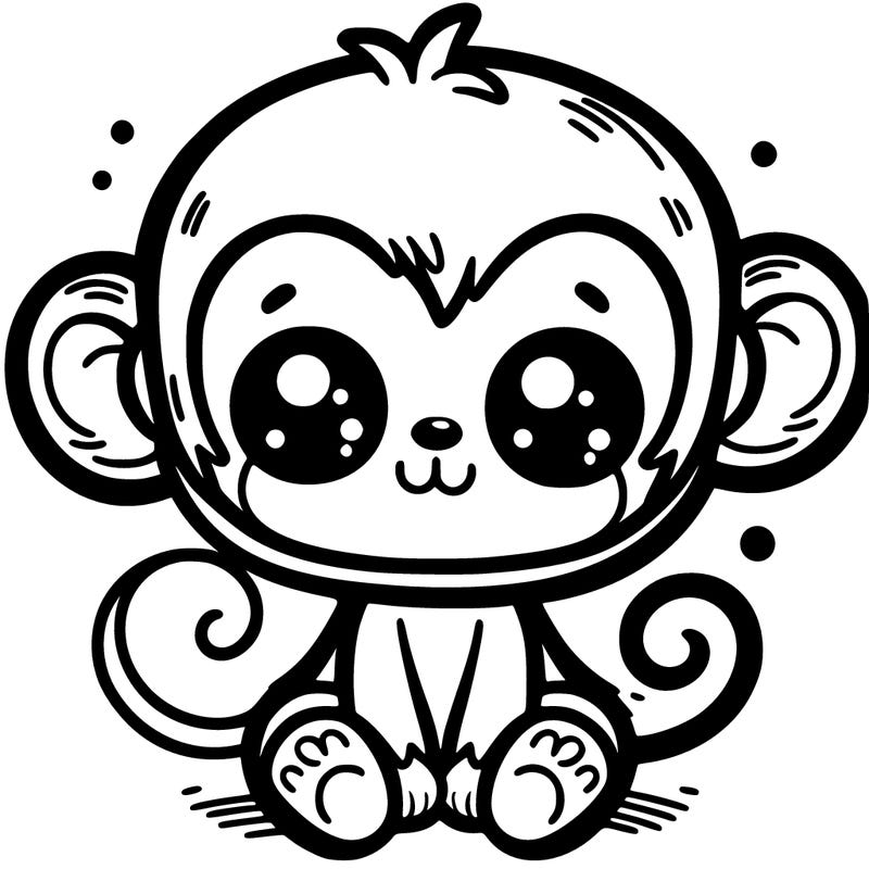 cute adorable monkey