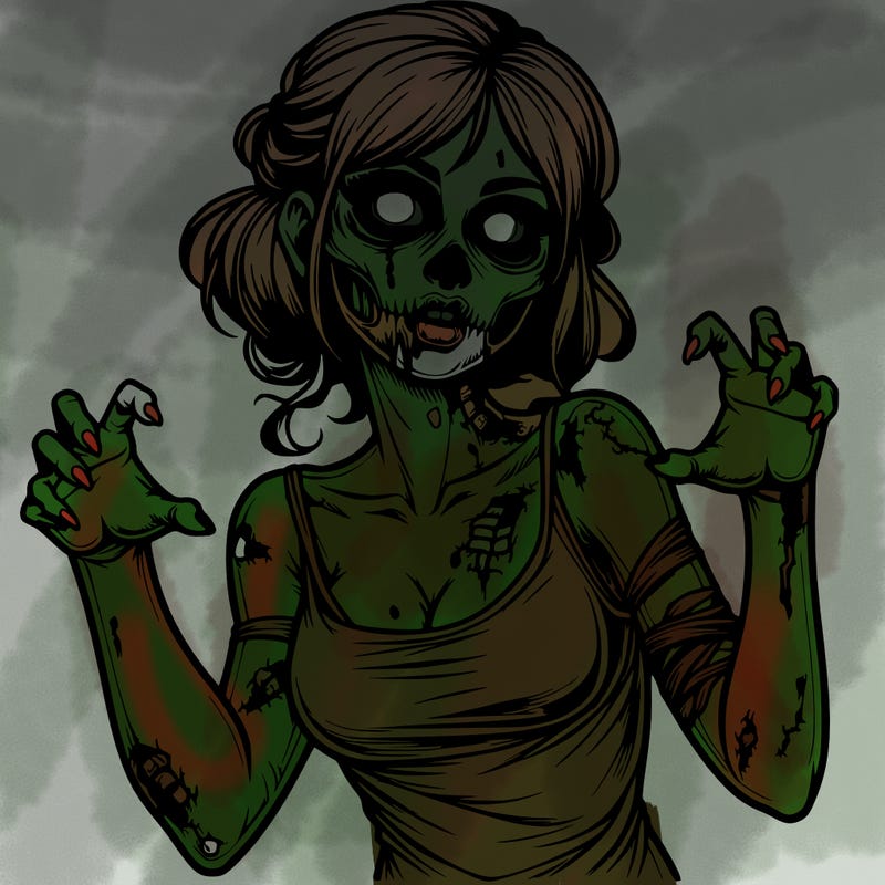 realistic zombie girl
