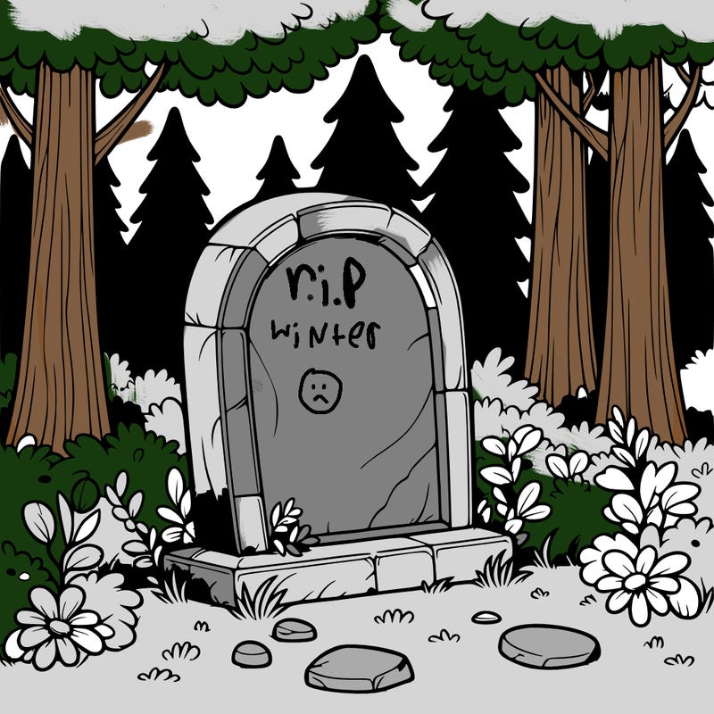 a realistic grave stone inthe forest with no others