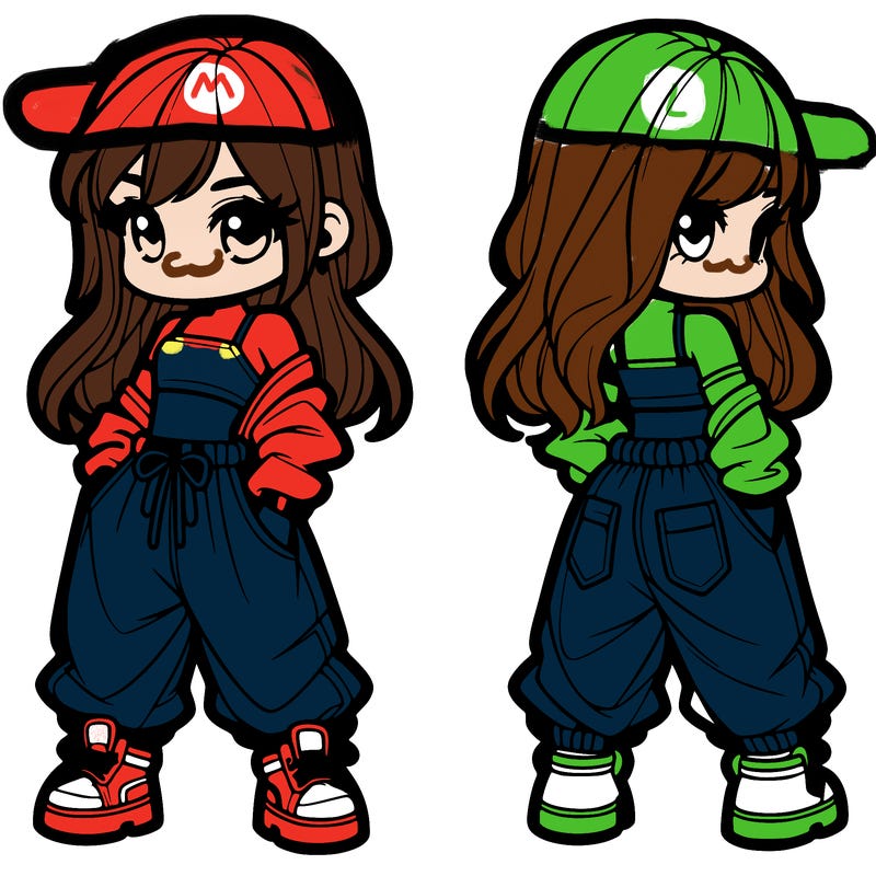 girl in crop top and baggy pants