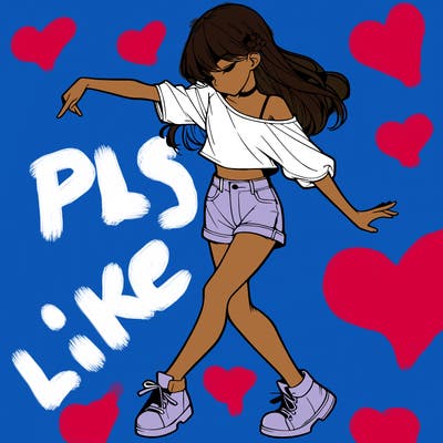 realistic girl danceing