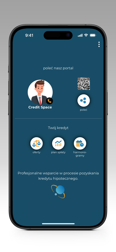 CreditSpace - CreditSpace app interface for mortgage management and credit offers